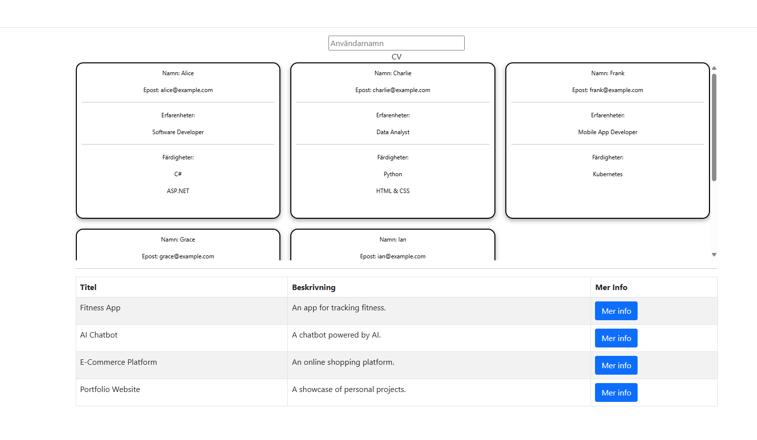 Project Resume